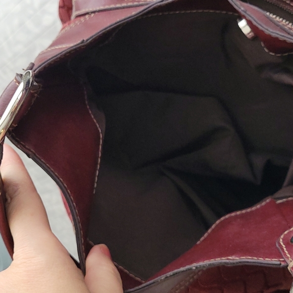 Nine West Purse Maroon - Picture 4 of 7